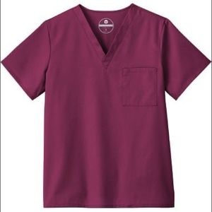 Women’s Plus Size Burgundy Scrub Pants (Size 2XL)